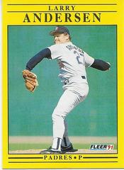 Larry Andersen Baseball Cards 1991 Fleer Update Prices