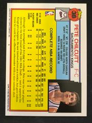 Back | Pete Chilcutt Basketball Cards 1992 Topps