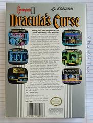 Box Back | Castlevania III Dracula's Curse NES