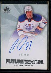Colten Teubert [Autograph] #223 Hockey Cards 2011 SP Authentic Prices