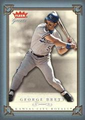 George Brett [Blue] #38 Baseball Cards 2004 Fleer Greats of the Game Prices