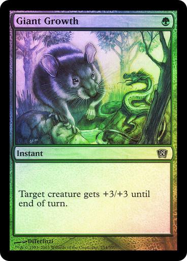 Giant Growth [Foil] #254 Magic 8th Edition