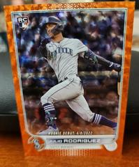 Julio Rodriguez [Orange Foil] #US97 Baseball Cards 2022 Topps Update Prices