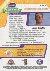 Back | John Smoltz Baseball Cards 2006 Upper Deck Sunkist