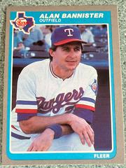 Alan Bannister #555 Baseball Cards 1985 Fleer Prices