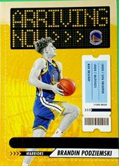 Brandin Podziemski [Winter] #15 Basketball Cards 2023 Panini Hoops Arriving Now Prices