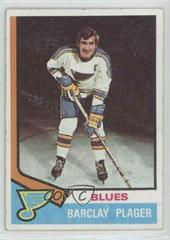 Barclay Plager #87 Hockey Cards 1974 Topps Prices