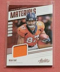 Noah Fant #RM-33 Football Cards 2019 Panini Absolute Rookie Materials Prices