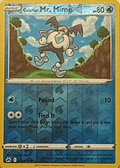 Galarian Mr. Mime [Reverse Holo] #30 Pokemon Crown Zenith Prices