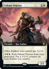 Valiant Veteran [Extended Art] Magic Dominaria United Prices