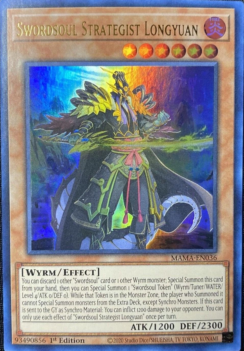 Swordsoul Strategist Longyuan MAMA-EN036 YuGiOh Magnificent Mavens