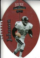 Pat Johnson #8 Football Cards 1998 Playoff Contenders Leather Prices
