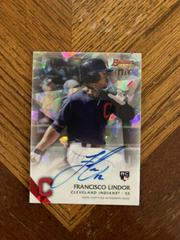 Francisco Lindor [Atomic Refractor] Baseball Cards 2015 Bowman's Best of Autographs Prices