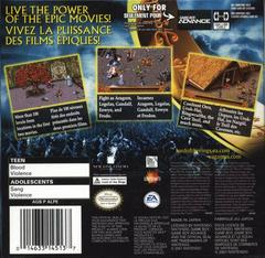 Rear | Lord of the Rings Two Towers GameBoy Advance