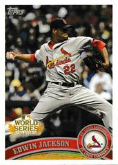 Edwin Jackson Baseball Cards 2011 Topps World Series Champions Cardinals Prices