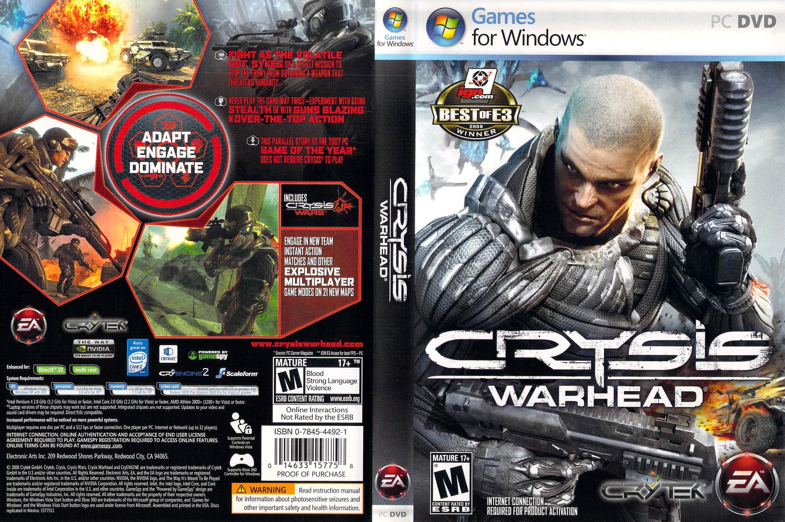 Crysis Warhead Prices PC Games | Compare Loose, CIB & New Prices