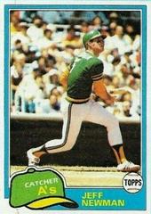 Jeff Newman #587 Baseball Cards 1981 Topps Prices
