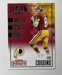 Kirk Cousins #10 Football Cards 2016 Panini Contenders Prices