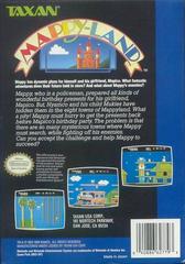 Mappy-Land - Back | Mappy-Land NES