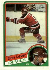 Don Lever Hockey Cards 1984 Topps Prices