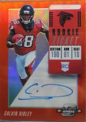 Calvin Ridley [Autograph Orange] #109 Football Cards 2018 Panini Contenders Optic Prices