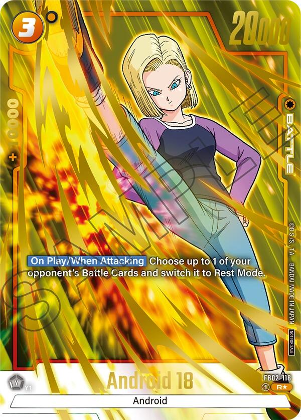 Android 18 FB02-116 Dragon Ball Fusion World Judge Promo