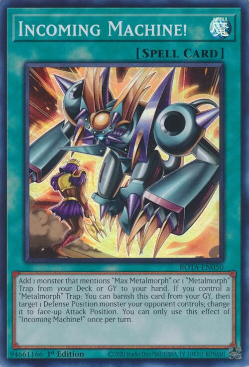 Incoming Machine! ROTA-EN050 YuGiOh Rage of the Abyss