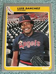 Luis Sanchez #310 Baseball Cards 1985 Fleer Prices