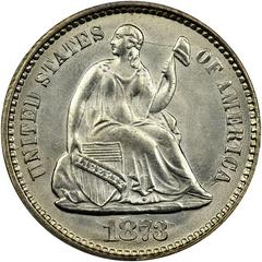 1873 Coins Seated Liberty Half Dime Prices