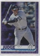 Aaron Judge [Batting Purple Refractor] #100 Baseball Cards 2019 Topps Chrome Prices