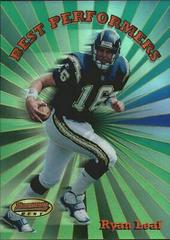 Ryan Leaf [Refractor] Football Cards 1998 Bowman's Best Performers Prices