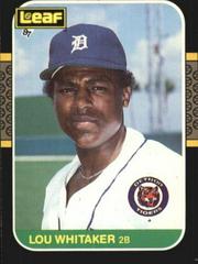 Lou Whitaker Baseball Cards 1987 Leaf Prices