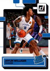 Jaylin Williams #241 Basketball Cards 2022 Panini Donruss Prices
