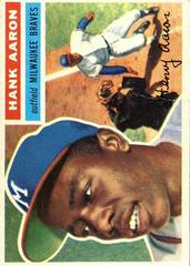 Hank Aaron [Gray Back] Baseball Cards 1956 Topps Prices