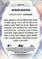 Back | Byron Buxton Baseball Cards 2023 Topps Stars of MLB Chrome