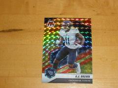 A. J. Brown [Choice Fusion Red & Yellow] #195 Football Cards 2021 Panini Mosaic Prices