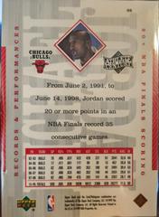Card Back | Michael Jordan Basketball Cards 1999 Upper Deck Athlete of the Century Power Deck