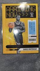 Dariq Whitehead #17 Basketball Cards 2023 Panini Hoops Arriving Now Prices