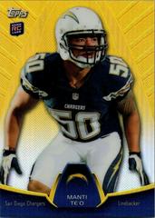 Manti Te'O [Gold] #MBC-MT Football Cards 2013 Topps Holiday Mega Chrome Refractor Prices