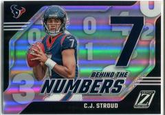C.J. Stroud #5 Football Cards 2023 Panini Zenith Behind the Numbers Prices