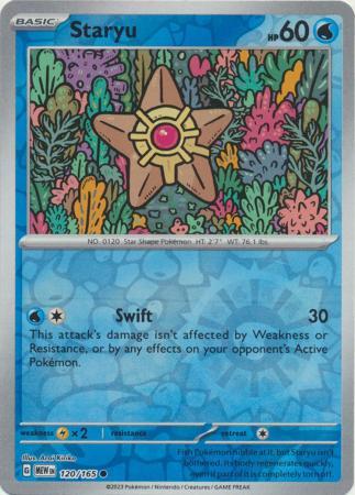 Staryu [Reverse Holo] #120 Pokemon Scarlet & Violet 151