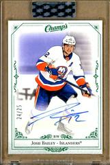 Josh Bailey [Green] #C-JB Hockey Cards 2020 Upper Deck Clear Cut Champs Autographs Prices