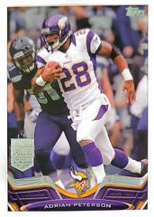 Adrian Peterson [No Gloves] #1 Football Cards 2013 Topps Prices
