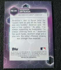 Back Of Card | Aeverson Arteaga Baseball Cards 2022 Bowman Platinum Precious Elements