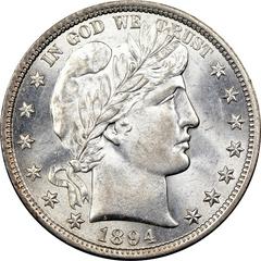 1894 S Coins Barber Half Dollar Prices
