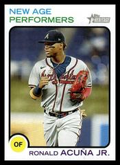 Ronald Acuna Jr. Baseball Cards 2022 Topps Heritage New Age Performers Prices