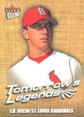 J.D. Drew Baseball Cards 2001 Ultra Tomorrow's Legends Prices