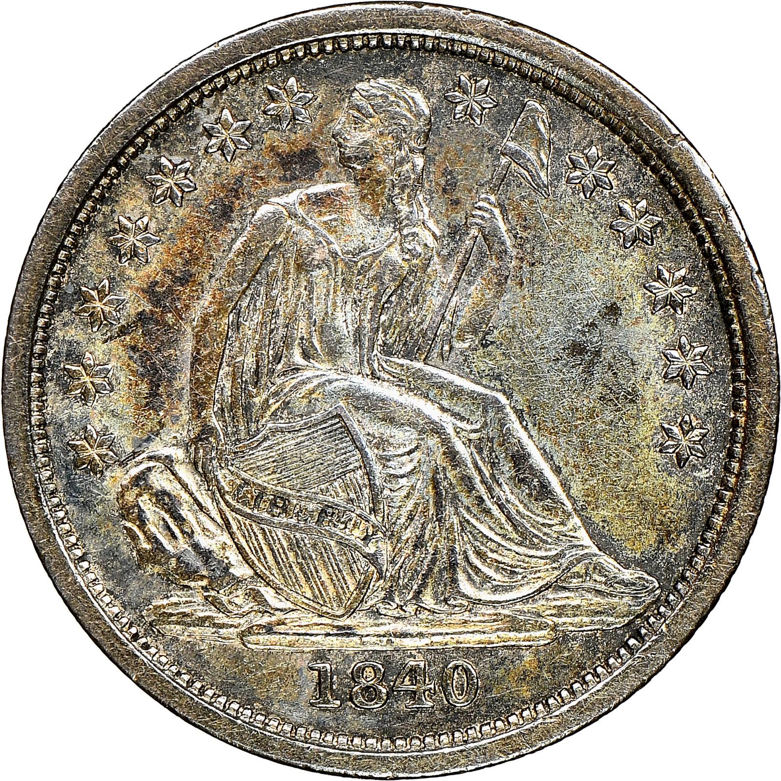 1840 [NO DRAPERY PROOF] Coins Seated Liberty Dime