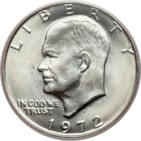 1972 Coins Eisenhower Dollar