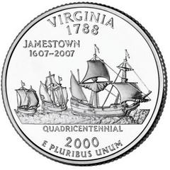2000 D [VIRGINIA] Coins State Quarter Prices